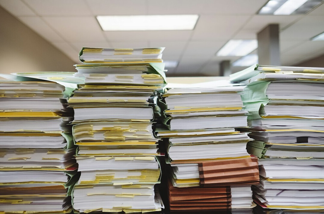 investigator reading files